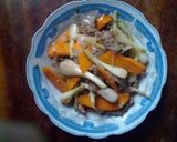 Hình bước làm 3 của món Bò xào củ kiệu