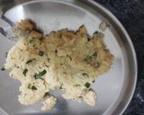 A picture of step 2 of Samak rice medu vada with jhol aloo.