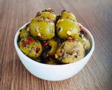 A picture of step 8 of Spicy Green Olive Pickle.