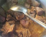 A picture of step 2 of Mutton bong nehari.