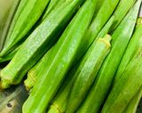 A picture of step 1 of Masala Bhindi.