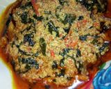 A picture of step 5 of Egusi soup.