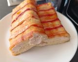Baconbe tekert pulykamell recept fázis 3 fotója