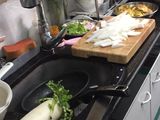 Lobak putih masak Daging ayam cincang Goreng telur