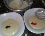 A picture of step 1 of Raimbow cookies.