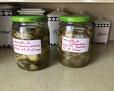 Une image de l'étape 6 de Tagliatelles de courgette et concombre marinés herbes ail et citron.