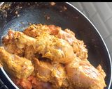 A picture of step 3 of Curry patta Wala chicken.