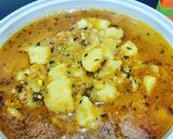 A picture of step 4 of Aloo puri.