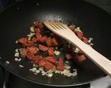 A picture of step 1 of Spicy chickpea and chicken dinner :) #worldpulseday.