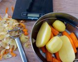 Une image de l'étape 1 de Filets de limande et crevettes aux légumes au Cook Expert.