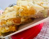 Foto del paso 8 de la receta: TARTA CON MASA CASERA EN LICUADORA🥧CON CUBOS DE ZAPALLO CALABAZA 🎃 VERDEOS, PUERROS Y MUCHO QUESO 🧀