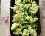 Csőben sült karfiol-brokkoli, csirkemellel recept fázis 4 fotója