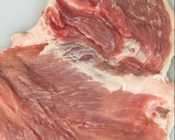 Foto del paso 1 de la receta: Rollo de secreto de cerdo navideño y económico 🎁❤️