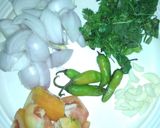 A picture of step 1 of Coriander chutney.
