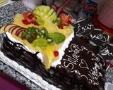 صورة لخطوة 6 من وصفة تورتة نص كريمة 🍦 ونص شوكولاتة 🍫