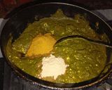 A picture of step 6 of Palak Paneer.