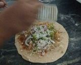 A picture of step 4 of Stuff (row mix veg with cheese) paratha.