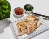 รูปขั้นตอนการทำที่ 3 ของ อกไก่หมักงาย่าง กับเครื่องเคียงเกาหลี low carb