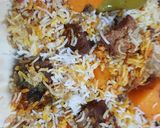 A picture of step 9 of Beef Biryani.
