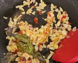 Foto langkah ke 4 dari resep Tumis Jantung Pisang Teri.