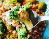 Foto del passaggio 6 della ricetta Insalata di farro e broccoletti