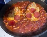 A picture of step 4 of Chicken Pizza.