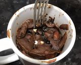 A picture of step 5 of Mug Brownie-2 mins Brownie in microwave.