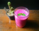 A picture of step 3 of Mulberry Milkshake🍹.