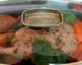 A picture of step 5 of My All together Roast. Red Peppered Chicken + Veg. #Mainmeal.