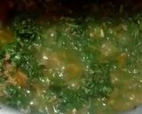 A picture of step 4 of Qeema palak.