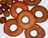 A picture of step 6 of Red velvet doughnuts#my Valentine's recipe#author marathon.