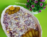 عکس مرحله 3 از دستور سالاد کلم بنفش و لوبیا چیتی 😇