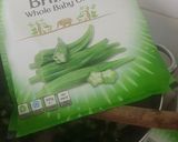 A picture of step 1 of Lemony Okra served with sea bass and ugali(maizemeal).