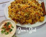 A picture of step 6 of Mixed Vegetable Biryani.