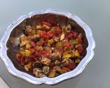 Une image de l'étape 10 de Saumon aux deux poivrons (recette plancha).