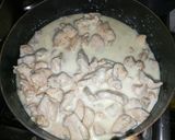 Foto del paso 4 de la receta: Nido de Fetuccini a la crema y Pollo