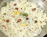A picture of step 4 of Kerala Fried Coconut Rice.
