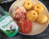 Foto del paso 1 de la receta: Mermelada casera de manzana y pomelo, con Stevia
