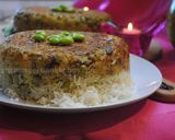 A picture of step 29 of Persian dill & broad beans rice cake ته چین شوید باقالی.