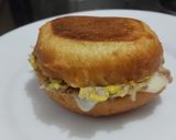 Foto del paso 5 de la receta: Almojábana con pollo y queso🥯🍗🧀