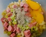 Foto langkah ke 2 dari resep Telur dadar makaroni keju.