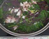 Hình bước làm 3 của món Canh rau tạp tàng nấu nghêu