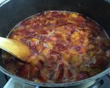 Une image de l'étape 6 de Compote de prunes d'ente et pêches de vigne.