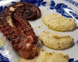 Foto del passaggio 5 della ricetta Polpo alla griglia con crema di ceci