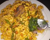 A picture of step 9 of Stir-fry veggies macaroni.