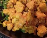 Ayam popcorn bawang goreng daun kari langkah memasak 4 foto