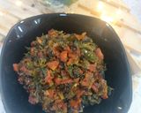 A picture of step 5 of Fenugreek leaves with carrot 🥕.