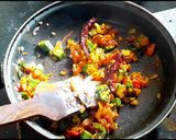 A picture of step 3 of Okra | bhindi fry.