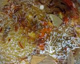 A picture of step 12 of Murgh Mussallim.