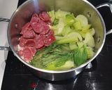 A picture of step 2 of Claypot rice.